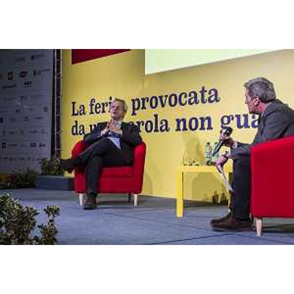 Enrico Mentana (Giornalista) alla prima giornata dell'evento "Parole O_Stili", alla Stazione Marittima - Trieste 17/02/2017