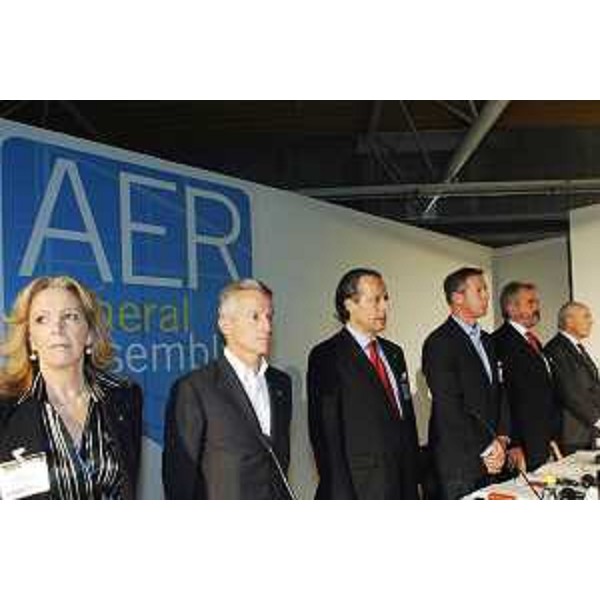 Riccardo Illy (Presidente Regione Friuli Venezia Giulia e Presidente ARE) all'apertura dei lavori dell'assemblea generale dell'Assemblea delle Regioni d'Europa - ARE - a Udine. (Udine 08/11/07)