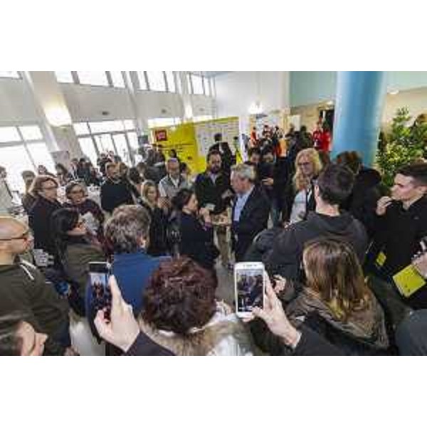 Enrico Mentana (Giornalista) alla prima giornata dell'evento "Parole O_Stili", alla Stazione Marittima - Trieste 17/02/2017