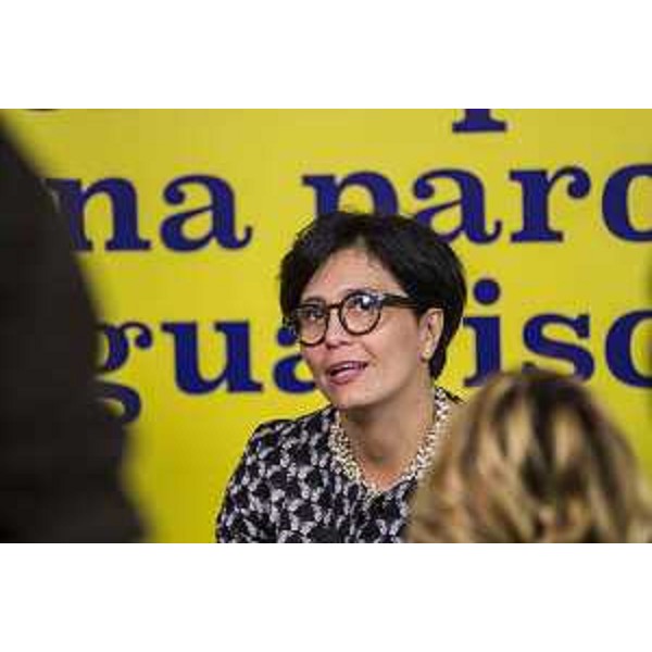 Rosy Russo (Uauacademy Trieste / organizzatrice) alla prima giornata dell'evento "Parole O_Stili", alla Stazione Marittima - Trieste 17/02/2017