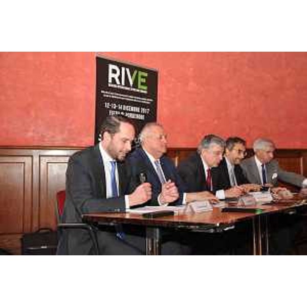 Cristiano Shaurli (Assessore regionale Risorse agricole e forestali) alla presentazione della prima edizione di RIVE / Rassegna Internazionale di Viticoltura ed Enologia in programma alla Fiera di Pordenone dal 12 al 14 dicembre - Roma 03/04/2017
