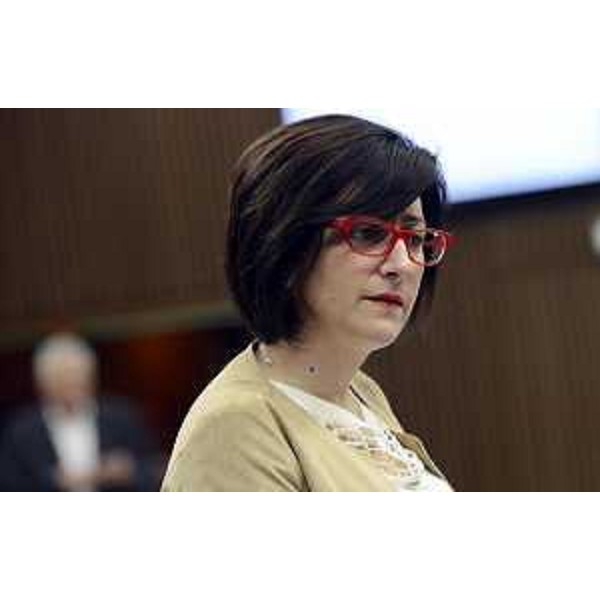 Sara Vito (Assessore regionale Ambiente ed Energia) nell'Aula del Consiglio regionale del FVG - Trieste 04/04/2017