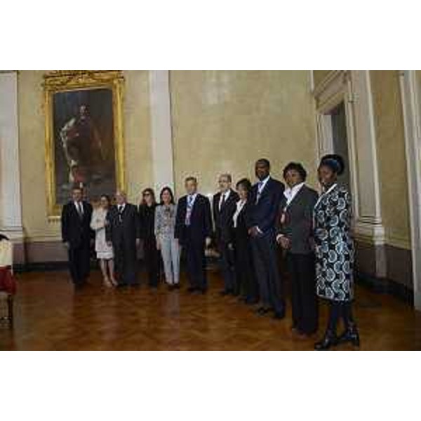 Gianni Torrenti (Assessore regionale Cultura, Sport e Solidarietà) con la delegazione dominicana in visita in FVG - Trieste 07/04/2017