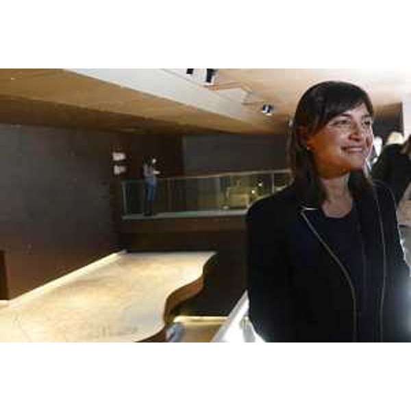 Debora Serracchiani (Presidente Regione Friuli Venezia Giulia) all'inaugurazione del nuovo sito archeologico "Domus e palazzo episcopale" - Aquileia 08/04/2017