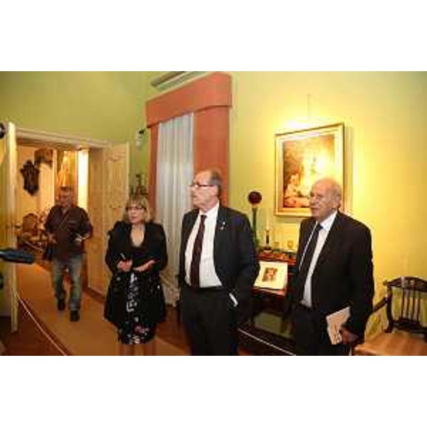 Gianni Torrenti (Assessore regionale Cultura, Sport e Solidarietà) ed Ettore Romoli (Sindaco Gorizia) all'inaugurazione della mostra "Donne allo specchio" - Gorizia 07/04/2017 (Foto Pierluigi Bumbaca)