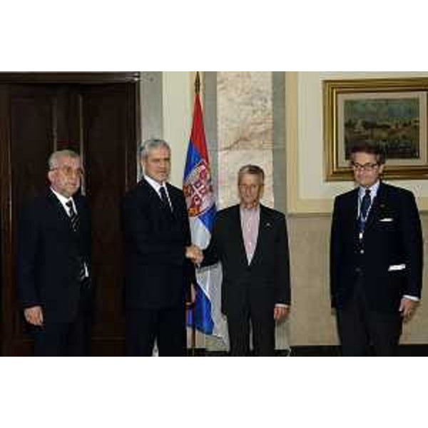 Boris Tadic (Presidente della Repubblica Serba) e Riccardo Illy (Presidente Regione Friuli Venezia Giulia) (Belgrado, 10/10/05)