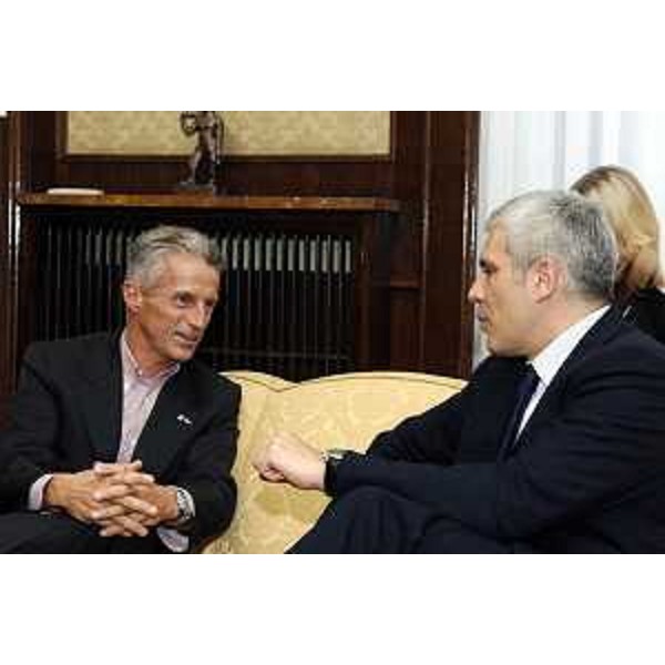 Boris Tadic (Presidente della Repubblica Serba) e Riccardo Illy (Presidente Regione Friuli Venezia Giulia) (Belgrado, 10/10/05)