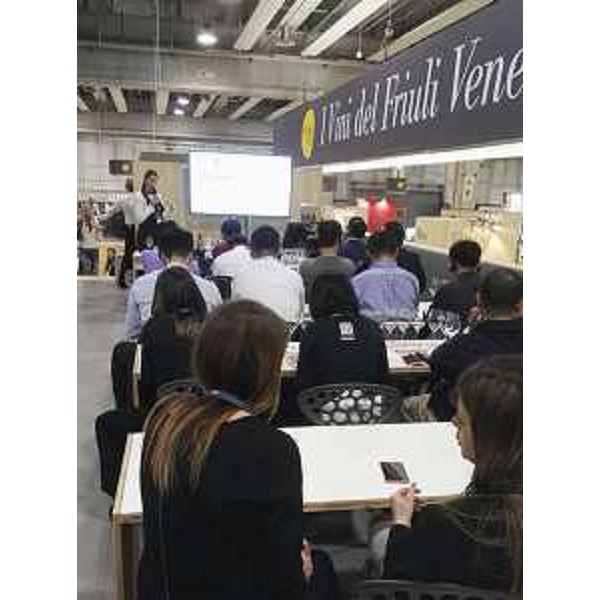 Buyer nello stand del Friuli Venezia Giulia al Vinitaly - Verona 11/04/2017