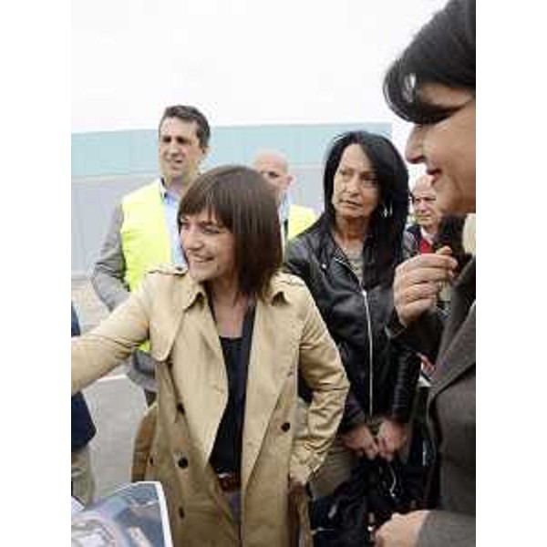 Debora Serracchiani (Presidente Regione Friuli Venezia Giulia) durante la visita al Porto - Monfalcone 13/04/2017