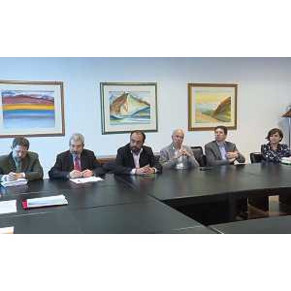 Furio Honsell (Sindaco Udine) e l'Ufficio di presidenza dell'UTI Friuli Centrale all'incontro con la Regione - Udine 13/04/2017