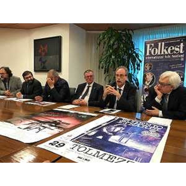 Gianni Torrenti (Assessore regionale Cultura, Sport e Solidarietà) alla conferenza stampa di presentazione di Folkest / International Folk Festival - Udine 18/04/2017