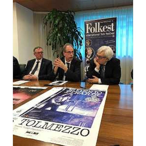 Gianni Torrenti (Assessore regionale Cultura, Sport e Solidarietà) alla conferenza stampa di presentazione di Folkest / International Folk Festival - Udine 18/04/2017