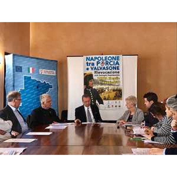 Sergio Bolzonello (Vicepresidente Regione FVG e assessore Attività produttive, Turismo e Cooperazione) alla presentazione di "Napoleone tra Porcia e Valvasone. Rievocazione delle battaglie napoleoniche" [Porcia 28.04-01.05] - Pordenone 19/04/2017
