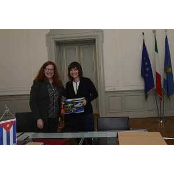 Alba Beatriz Soto Pimentel (Ambasciatrice Repubblica di Cuba in Italia) e Debora Serracchiani (Presidente Regione Friuli Venezia Giulia) - Trieste 26/04/2017