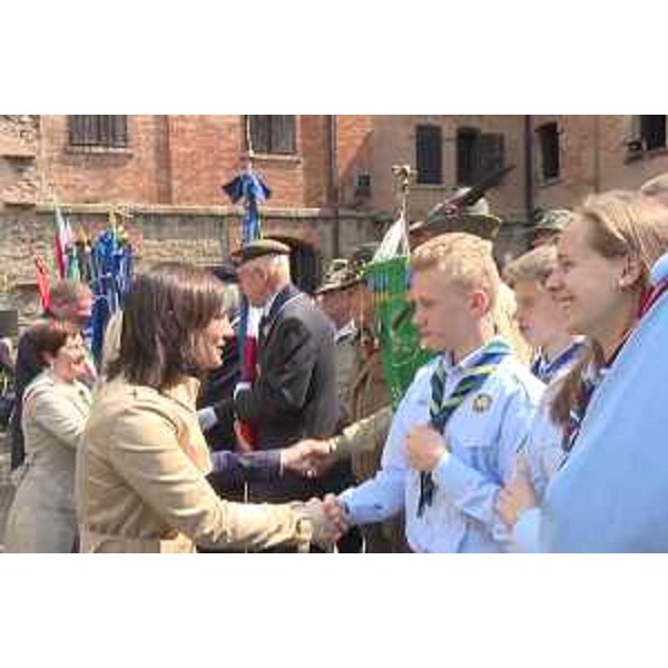 Debora Serracchiani (Presidente Regione Friuli Venezia Giulia) alla cerimonia del settantaduesimo anniversario della Liberazione, alla Risiera di San Sabba - Trieste 25/04/2017