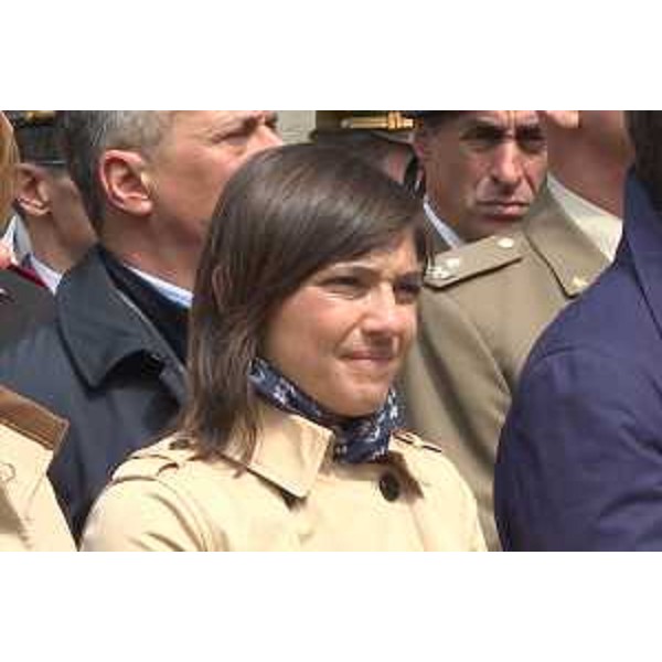 Debora Serracchiani (Presidente Regione Friuli Venezia Giulia) alla cerimonia del settantaduesimo anniversario della Liberazione, alla Risiera di San Sabba - Trieste 25/04/2017