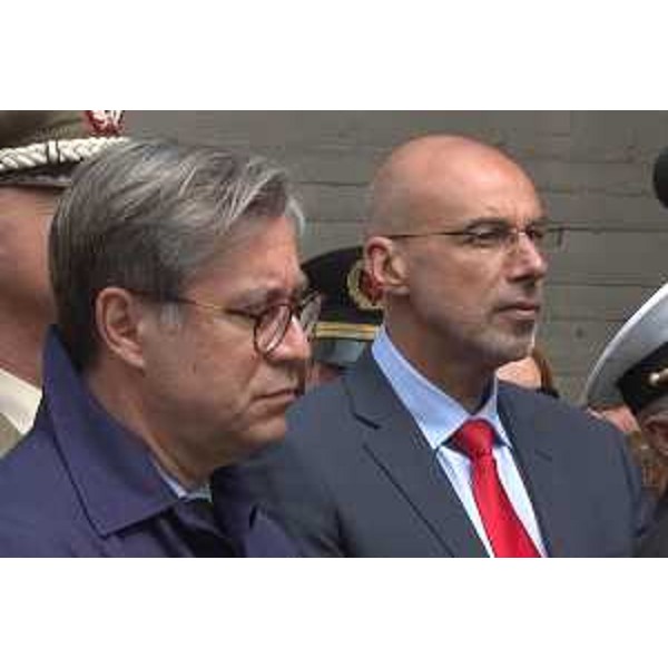 Francesco Peroni (Assessore regionale Finanze, Patrimonio, Coordinamento e Programmazione Politiche economiche e comunitarie) alla cerimonia del settantaduesimo anniversario della Liberazione, alla Risiera di San Sabba - Trieste 25/04/2017