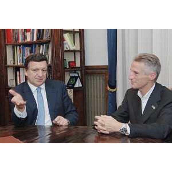 Riccardo Illy (Presidente Regione Friuli Venezia Giulia) incontra Josè Manuel Barroso (Presidente Commissione Europea). (Trieste 08/11/07)