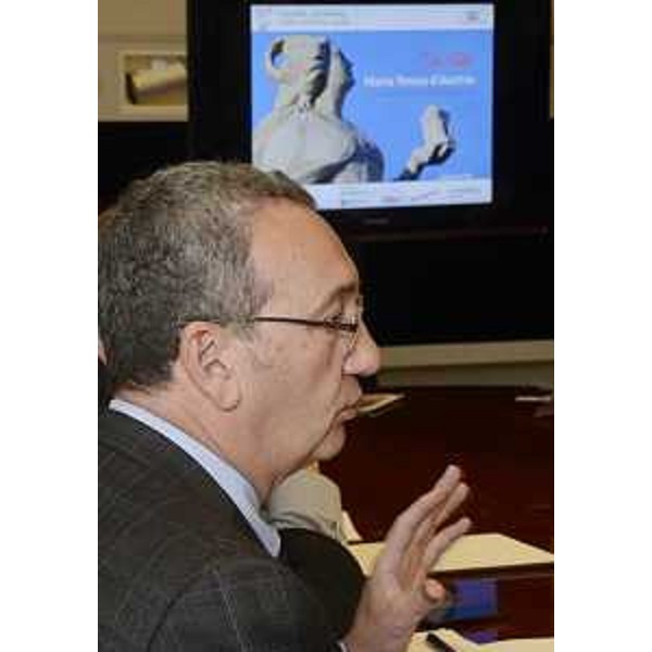 Sergio Bolzonello (Vicepresidente Regione FVG e assessore Attività produttive, Turismo e Cooperazione) alla presentazione delle iniziative promosse dalla Regione Friuli Venezia Giulia insieme alla CEI (Iniziativa Centro Europea) per i 300 anni dalla nascita di Maria Teresa d'Austria - Trieste 04/05/2017