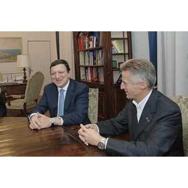 Riccardo Illy (Presidente Regione Friuli Venezia Giulia) incontra Josè Manuel Barroso (Presidente Commissione Europea). (Trieste 08/11/07)