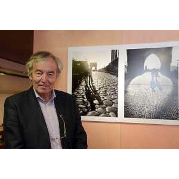 Pavel Kopp (Fotografo) all'inaugurazione della sua mostra "Immagini parallele" nella sede del Consiglio regionale del FVG - Trieste 04/05/2017