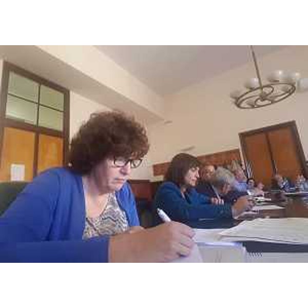 Loredana Panariti (Assessore regionale Lavoro) e Debora Serracchiani (Presidente Regione Friuli Venezia Giulia) al Tavolo dedicato alla situazione dello stabilimento della Flex di Trieste (Gruppo Flextronics) al Ministero dello Sviluppo Economico (MiSE) - Roma 04/05/2017