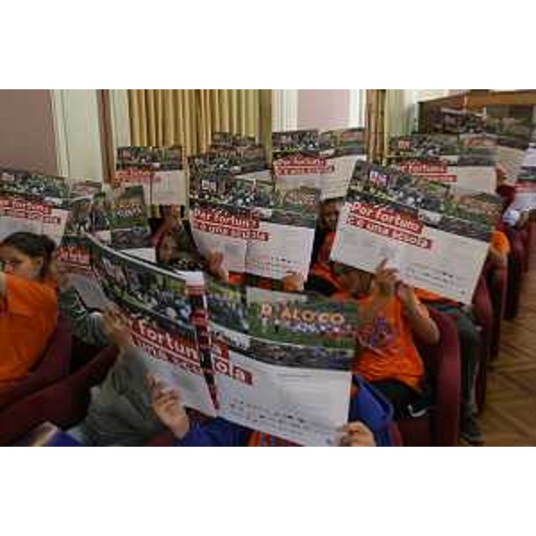 Meeting nazionale delle Scuole per la Pace, nella Sala della Comunicazione del Ministero dell'Istruzione - Roma 05/05/2017 (Foto Roberto Brancolini)