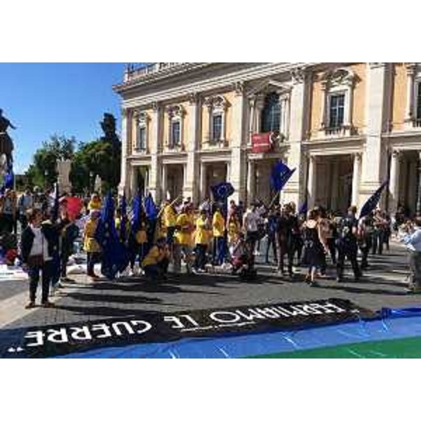 Meeting nazionale delle Scuole per la Pace, in piazza del Campidoglio - Roma 05/05/2017