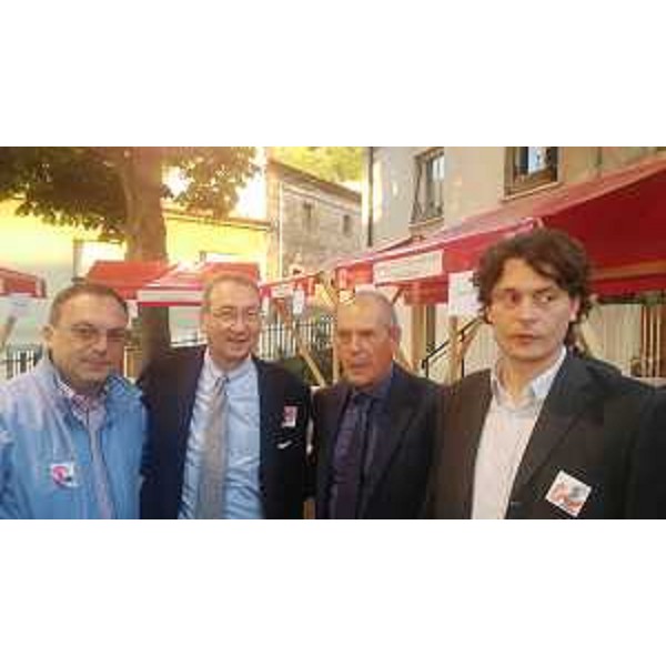 Sergio Bolzonello (Vicepresidente Regione FVG e assessore Attività produttive, Turismo e Cooperazione) alla sessantunesima edizione della mostra comunale dei vini nell'ambito della Majenca - San Dorligo della Valle-Dolina 05/05/2017