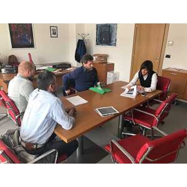 Debora Serracchiani (Presidente Regione Friuli Venezia Giulia) incontra Ermes Petris (Sindaco Sauris) - Tolmezzo 08/05/2017