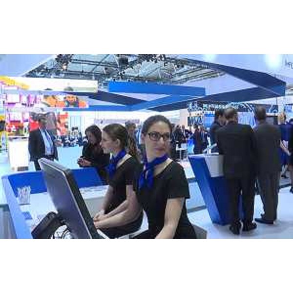 Lo stand di presentazione del Sistema intermodale del FVG alla Fiera Transport Logistic - Monaco di Baviera 10/05/2017