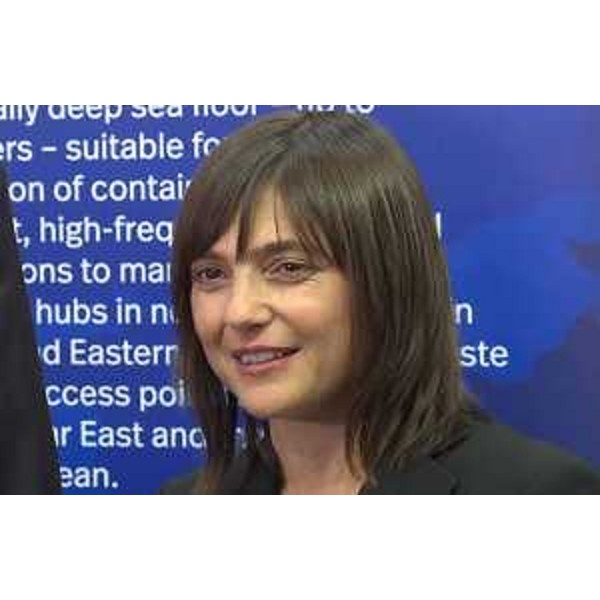 Debora Serracchiani (Presidente Regione Friuli Venezia Giulia) alla Fiera Transport Logistic - Monaco di Baviera 10/05/2017