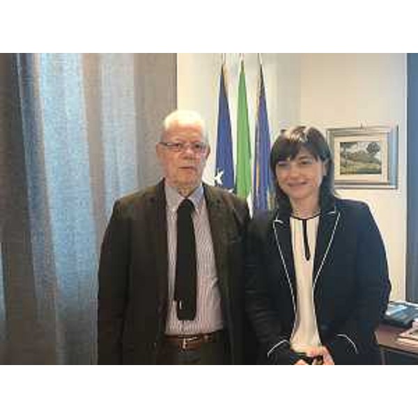 Francesco Romanut (Sindaco Drenchia) e Debora Serracchiani (Presidente Regione Friuli Venezia Giulia) - Udine 11/05/2017