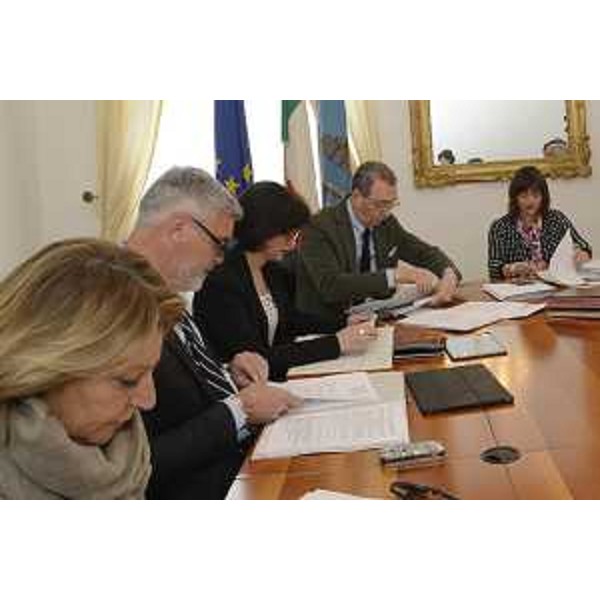 Debora Serracchiani (Presidente Regione Friuli Venezia Giulia) presiede la riunione della Giunta regionale - Trieste 12/05/2017