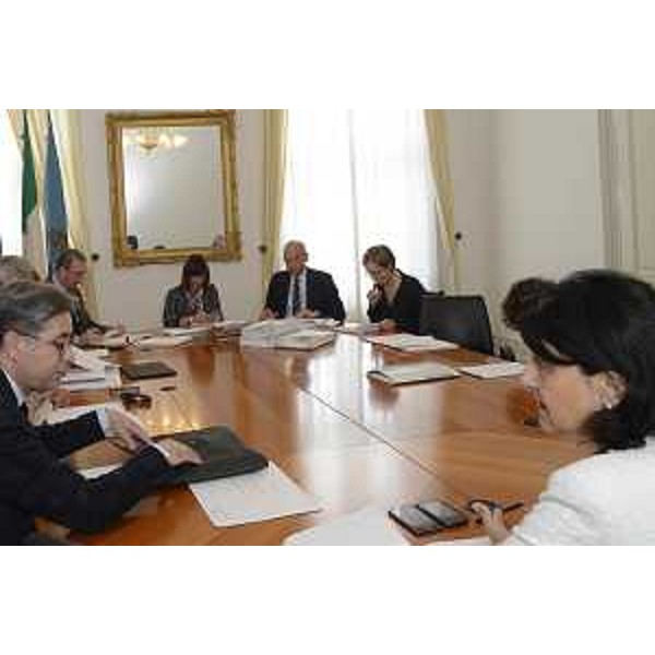Debora Serracchiani (Presidente Regione Friuli Venezia Giulia) presiede la riunione della Giunta regionale - Trieste 12/05/2017