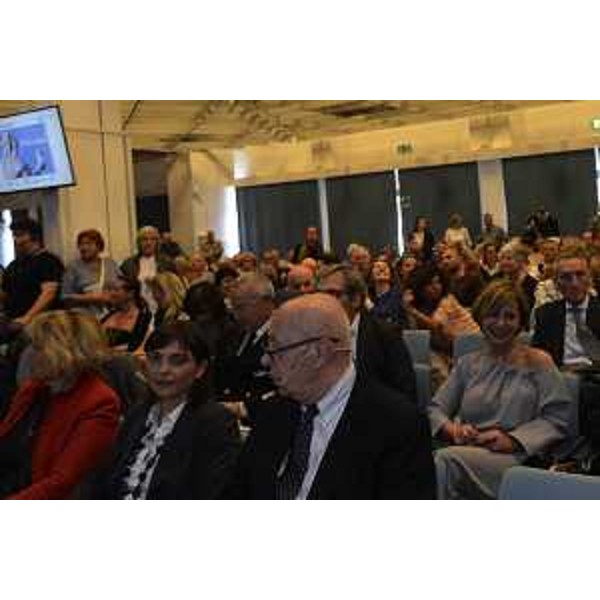 Debora Serracchiani (Presidente Regione Friuli Venezia Giulia) e Paolo Mieli (Giornalista) al convegno dedicato a Maria Teresa d'Austria a trecento anni dalla sua nascita - Trieste 13/05/2017
