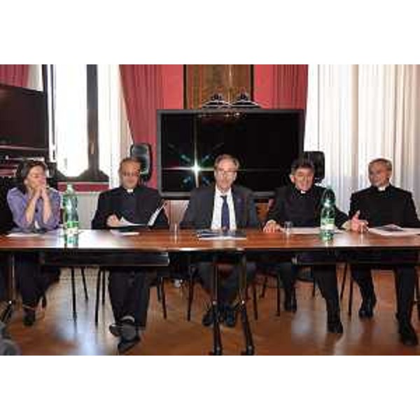 Gianni Torrenti (Assessore regionale Cultura, Sport e Solidarietà) alla conferenza stampa di presentazione della mostra "Amanti. Passioni umane e divine" (Illegio 21 maggio - 8 ottobre) - Roma 16/05/2017