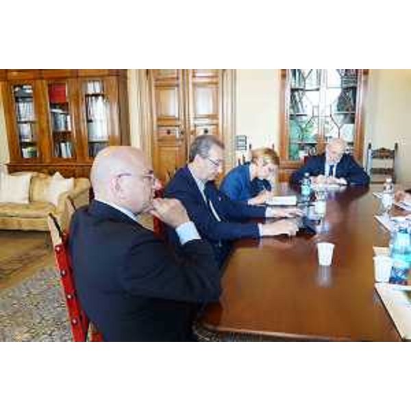 Marco Michielli (Vicepresidente Federalberghi e presidente Federalberghi Veneto) e Sergio Bolzonello (Vicepresidente Regione FVG e assessore Attività produttive, Turismo e Cooperazione) - Venezia 22/05/2017 (Foto Regione Veneto)
