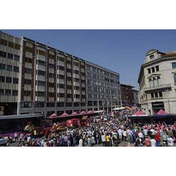 Piazza XX Settembre in occasione della partenza della tappa 20 del centesimo Giro d'Italia - Pordenone 27/05/2017
