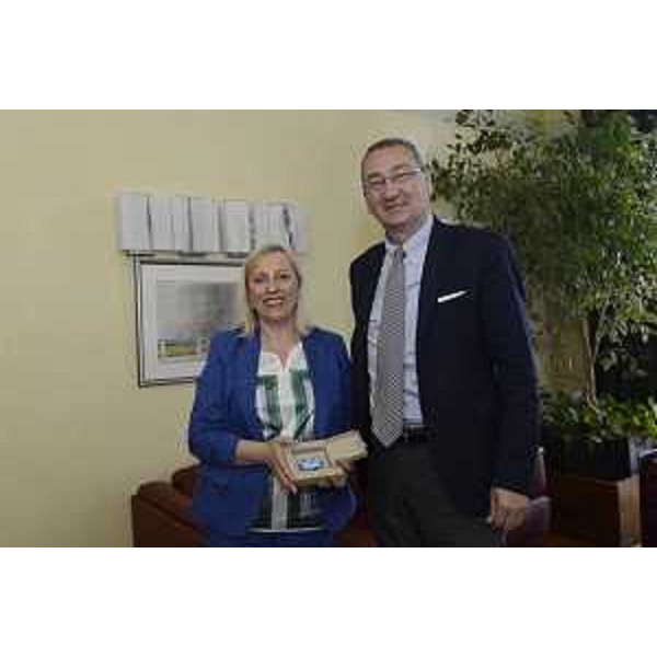 Ingrid Sergas (Console generale Slovenia) e Sergio Bolzonello (Vicepresidente Regione FVG e assessore Attività produttive, Turismo e Cooperazione) - Trieste 30/05/2017