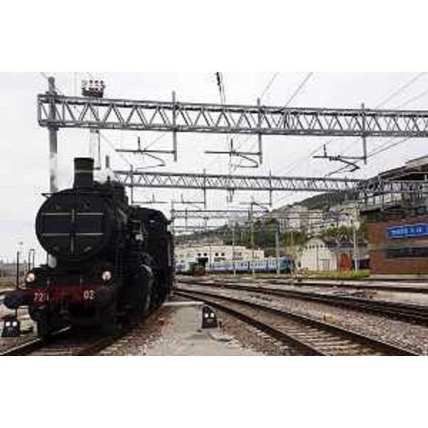 Un treno a vapore in Stazione Centrale - Trieste 11/10/2015