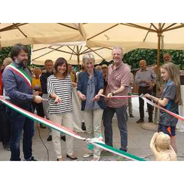 Francesco Brollo (Sindaco Tolmezzo), Debora Serracchiani (Presidente Regione Friuli Venezia Giulia), Nives Meroi e Romano Benet - Tolmezzo 04/06/2017