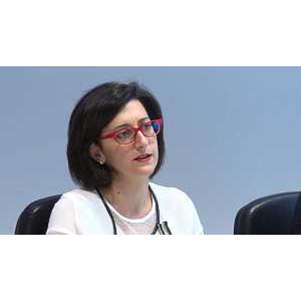 Sara Vito (Assessore regionale Ambiente ed Energia) all'incontro con i sindaci dei Comuni interessati dal nuovo elettrodotto e i rappresentanti di Terna - Udine 05/06/2017
