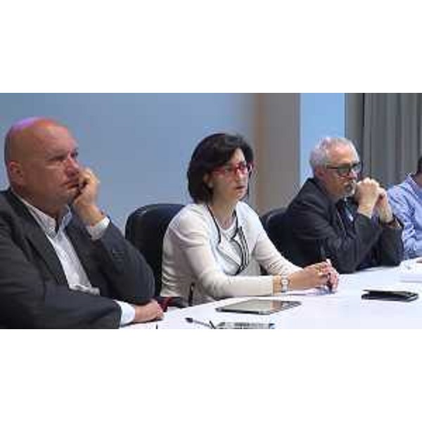 Sara Vito (Assessore regionale Ambiente ed Energia) all'incontro con i sindaci dei Comuni interessati dal nuovo elettrodotto e i rappresentanti di Terna - Udine 05/06/2017