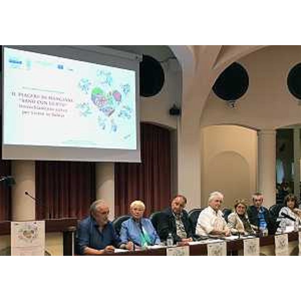 Maria Sandra Telesca (Assessore regionale Salute, Integrazione socio-sanitaria, Politiche sociali e Famiglia) alla presentazione del progetto sull'invecchiamento attivo "Il piacere di mangiare sano con gusto" - Pordenone 15/06/2017