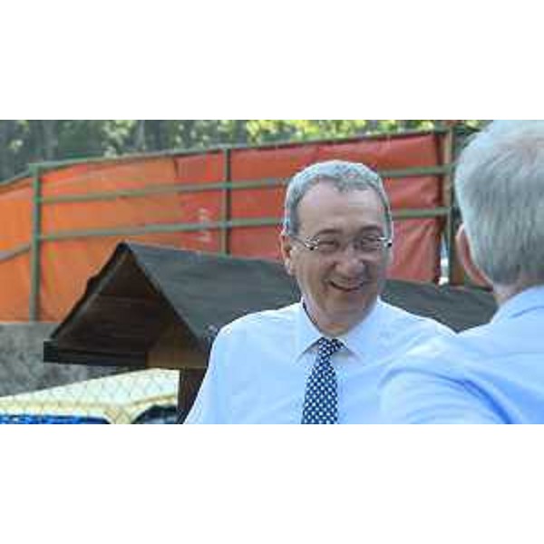Sergio Bolzonello (Vicepresidente Regione FVG e assessore Attività produttive, Turismo e Cooperazione) in visita all'impianto sportivo di Aurisina - Aurisina 15/06/2017