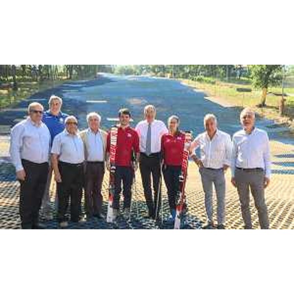 Sergio Bolzonello (Vicepresidente Regione FVG e assessore Attività produttive, Turismo e Cooperazione) in visita all'impianto sportivo di Aurisina - Aurisina 15/06/2017