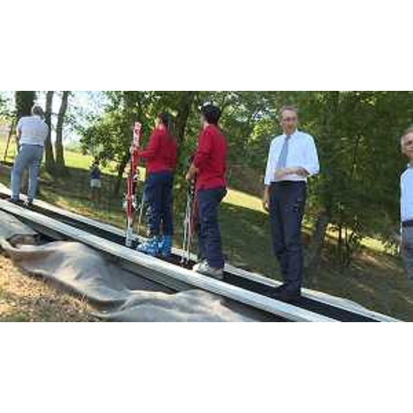 Sergio Bolzonello (Vicepresidente Regione FVG e assessore Attività produttive, Turismo e Cooperazione) in visita all'impianto sportivo di Aurisina - Aurisina 15/06/2017