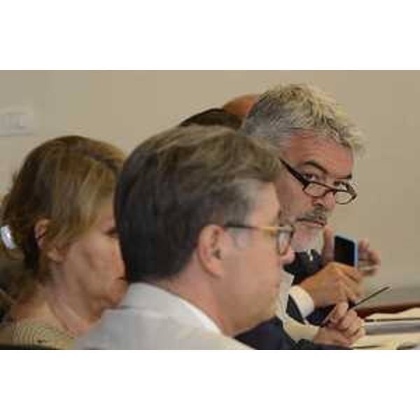 Paolo Panontin (Assessore regionale Autonomie locali e Coordinamento Riforme, Comparto unico, Sistemi informativi, Caccia e Risorse ittiche, delegato Protezione civile) durante la riunione della Giunta del FVG - Trieste 16/06/2017