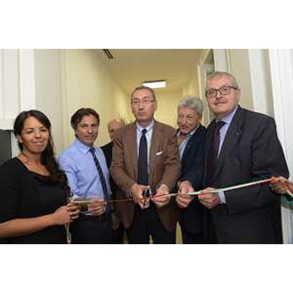 Maurizio Bucci (Assessore Sviluppo economico Comune Trieste), Sergio Bolzonello (Vicepresidente Regione FVG e assessore Attività produttive, Turismo e Cooperazione) e Graziano Tilatti (Presidente CATA Artigianato FVG) all'inaugurazione della sede del CATA Artigianato FVG in via Valdirivo 42 - Trieste 16/06/2017